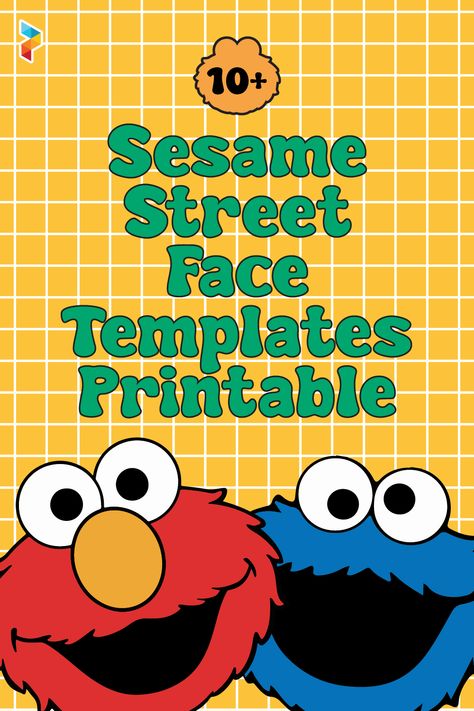 Sesame Street Face Templates Printable Sesame Street Birthday Party Ideas 1st Invitation, Sesame Street Chip Bag Template, Free Sesame Street Party Printables, Sesame Street Light Post Diy, Sesame Street Halloween Decorations, Sesame Street Free Printables, Sesame Street Photo Booth, Diy Sesame Street Sign, Sesame Street Svg Free