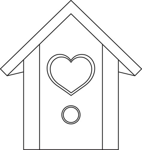 vector illustration cute wooden birdhouse, small wooden house, spring illustration, doodle and sketch Bird House Drawing, Wooden Birdhouse, Small Wooden House, Spring Illustration, Illustration Doodle, Illustration Cute, Bird Drawings, Wooden House, Birdhouse