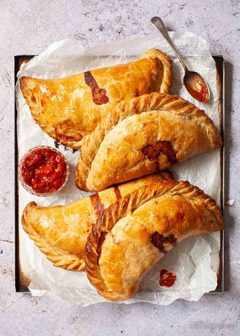 Curried Vegetable Pasties, Recipes Using Shortcrust Pastry, Cornish Pasties Vegetarian, Potato Cheese And Onion Pasties, Vegetable Pasties Recipes, Vegetarian Cornish Pasties, Short Crust Pastry Recipes Savoury, Mushroom Pasties, Cheese Pasties