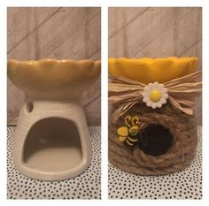 Bee Hives Diy, Bumble Bee Craft, Bee Hive Craft, Honey Bee Decor, Dollar Store Diy Projects, Crafts Easter, Diy Dollar Tree Decor, Easter Decorations Dollar Store, Dollar Tree Decor