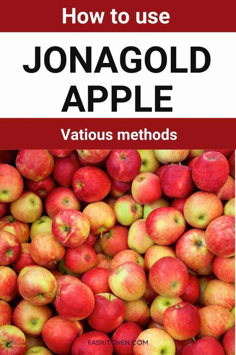 A Pinterest pin showcasing Jonagold apples with informative text. The image provides insights into the nutrition, benefits, and usage tips for Jonagold apples. Perfect for those looking to enhance their culinary skills and embrace healthy snacking habits. #JonagoldApples #AppleGuide #HealthyEating Jonagold Apple Recipes, Heirloom Apples, Baked Gala Apples, Kids Books For Apple Harvest Unit, How To Graft Apple Trees, Apple Cinnamon Recipes, Fruit Love, Golden Delicious Apple, Apple Recipes Easy