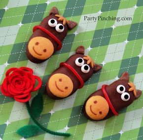 Nutter Butter Horse Cookies, Bullseye Cookies, Barnyard Cookies, Derby Desserts, Kentucky Derby Desserts, Milano Cookie Recipe, Derby Cookies, Milano Cookie, Desserts Cute