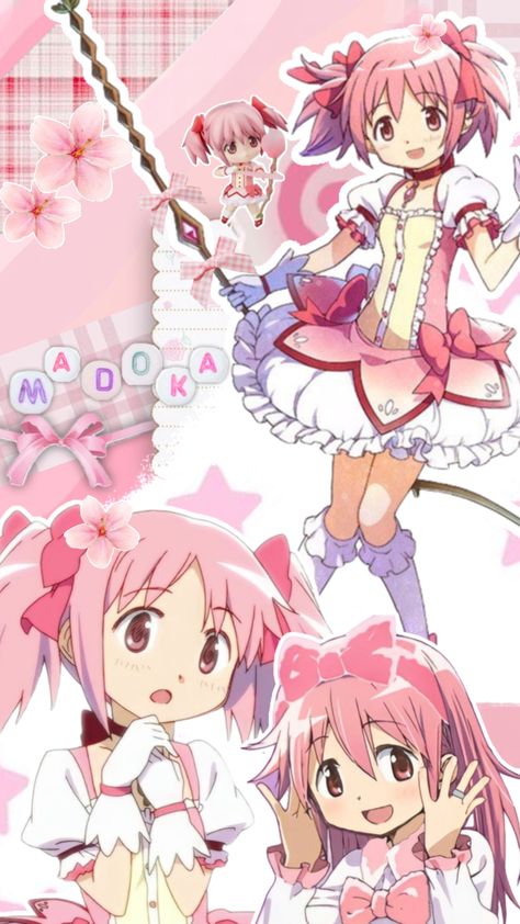 Madoka 🌸💫 #madoka #madokamagica #madokakaname #anime #kawaii #animeaesthetic #pink #pinkcore #soft #wallpaper Madoka Wallpaper, Madoka Magica Sayaka, Pink Wallpaper Kawaii, Cute Iphone Wallpaper Tumblr, Madoka Kaname, Mahō Shōjo Madoka Magica, Anime Cosplay Makeup, Kawaii Background, Soft Wallpaper