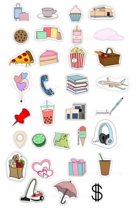 Cute Daily Stickers, Digital Stickers, GoodNo Ipad Good Notes Sticker, Daily Journal Stickers, Ipad Notes Stickers, Ipad Stickers Aesthetic, Good Notes Stickers Free, Good Notes Sticker, Good Notes Stickers, Ipad Stickers Goodnotes, Shopping Stickers