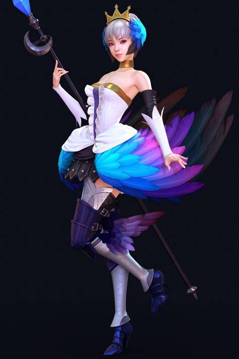 Odin Sphere Gwendolyn - ShinJeongHo Shin Jeongho, Odin Sphere, Girls Characters, Monster Girl, 3d Characters, Character Concept, 3d Art, Art Reference, Fantasy Art