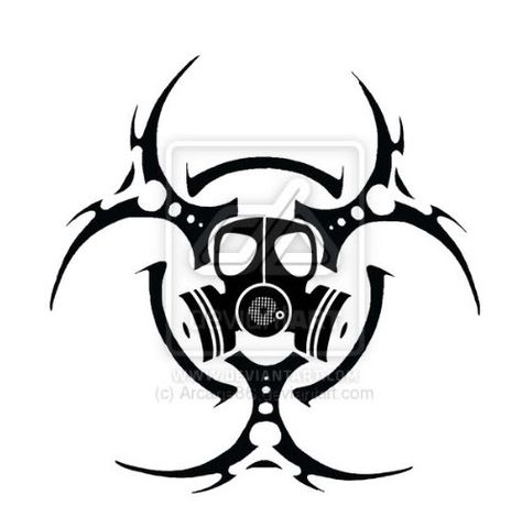 z Biohazard Mask, Biohazard Tattoo, Gas Mask Tattoo, Biohazard Symbol, Gas Mask Art, Skulls Drawing, Mask Tattoo, Symbol Tattoos, Graffiti Wallpaper