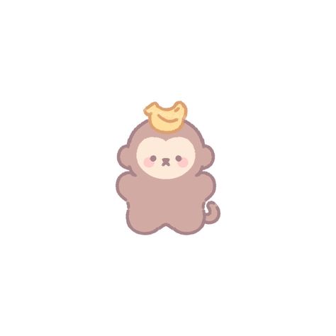 Monkey Drawing Easy, Dr Logo, Cute Monkey Pictures, Monkey Icon, Monkey Drawing, Monkey Logo, Monkey Stickers, Monkey And Banana, Cute Easy Doodles