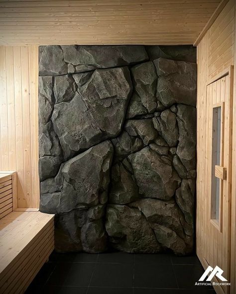 Home Decor Perfect Blend Of Tradition And Innovation Stone Wall Ideas Rustic Wet Room, Pu Stone Wall, Interior Stone Wall, Taman Air, Stone Wall Panels, Faux Rock, Stone Wall Design, Stone Wall Cladding, Rock Textures