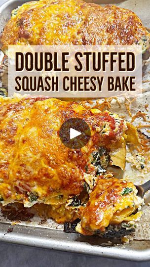 Stuffed Butternut Squash, Squash Bake, Stuffed Butternut, Sheet Spray, Butternut Squash Lasagna, Cooking Vegan, Keto Sides, Kids Dinner, Zucchini Squash