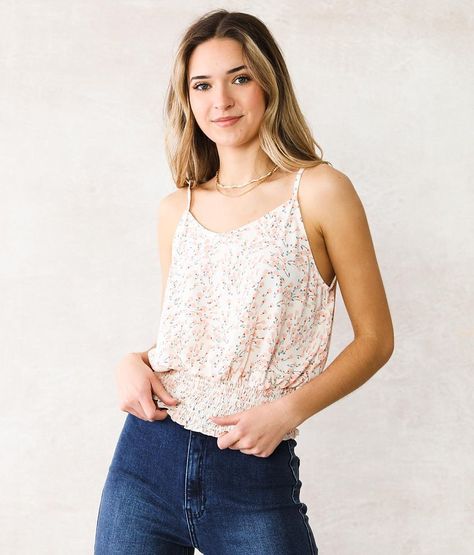 Trendy Summer Tops For Women, Peach Buckle, Trendy Summer Tops, Sew Patterns, Tank Top For Women, Women's Tank Tops, Orange Cream, Waist Circumference, Best Jeans