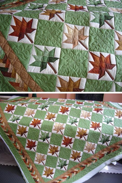 Maple Leaf Quilt Block, Leaf Quilt Block, Maple Leaf Quilt, Canadian Quilts, Quilt Sewing Room, Leaf Quilt, Quilting Stitch Patterns, Fall Quilt Patterns, Forest Quilt