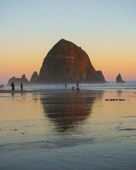 ashleymsilver on Instagram: "Cannon Beach appreciation post, 24hrs wasn’t enough time to stare at this rock 😆  #cannonbeach #cannonbeachoregon #oregon #coast #oregoncoast #sunset #skyfire #travel #solotravel #surfsandresort #beach #ocean #pacificnorthwest #pnw #pacificocean #getoutside #freshair #saltyhair #condenasttraveller #travelphotography #condenasttraveler #surfsand #glt" Oregon Coast Sunset, Oregon Cannon Beach, Canon Beach, Cannon Beach Oregon, West Coast Road Trip, Oregon Travel, Cannon Beach, Conde Nast Traveler, Appreciation Post