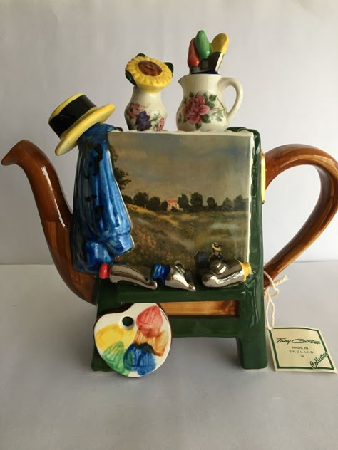 Cottage Core Teapot, Cute Teapots, Tea Pots Unique, Creative Teapots, Funky Teapots, Cute Teapot, Novelty Teapots, Teapots Unique, Cerámica Ideas