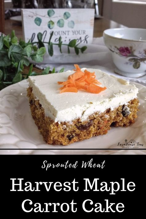 Maple Carrot Cake - The Recipe That Inspired the Tea Carrot Cookies, Tall Cakes, Easter Desserts Recipes, Pastry Flour, Carrot Cake Recipe, 9x13 Baking Dish, Sugar Free Desserts, Easter Brunch, Easter Dessert