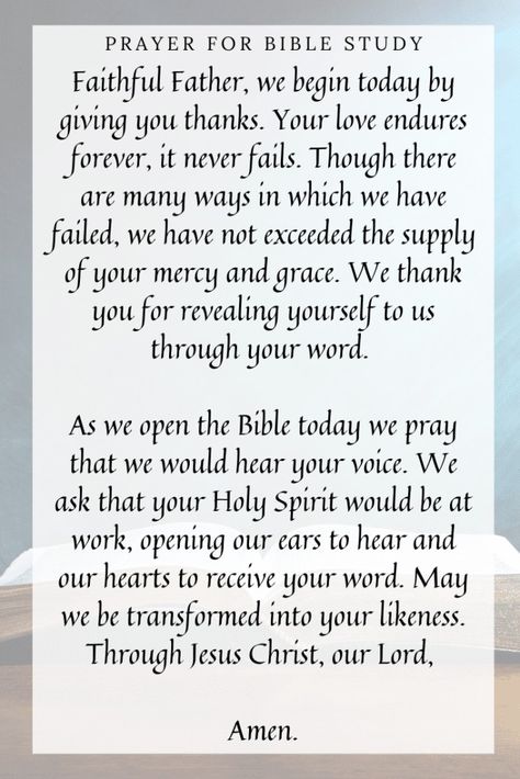 9 Opening Prayers for Bible Study - Prayrs Bible Verse To Read, Prayer Before Studying, Bible Study Prayer, Study Prayer, Comforting Scripture, Opening Prayer, Comforting Bible Verses, Bible Study Printables, Personal Prayer