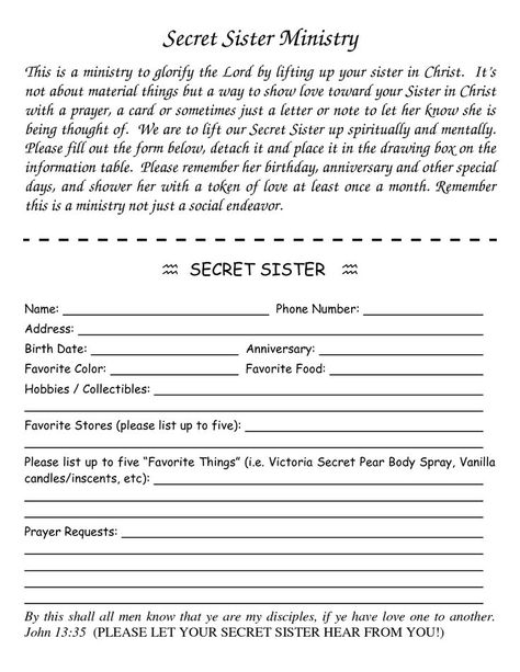 secret sisters ideas | 1000+ ideas about Secret Sister Gifts on Pinterest | Sister Gifts ... Secret Sister Gift Ideas Church, Secret Sisters Ideas For Church, Secret Sister Questionnaire, Secret Sister Gift Ideas, Best Friend Presents, Prayers For Sister, Secret Pal Gifts, Sister Gift Ideas, Womens Ministry Events