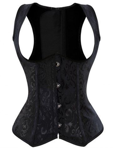 Paisley Lace Up Corset Vest - BLACK M Mobile Lace Up Vest, Corset Steampunk, Corset Underbust, Cincher Corset, Bustier Lingerie, Corset Training, Corset Vest, Waist Cincher Corset, Style Steampunk