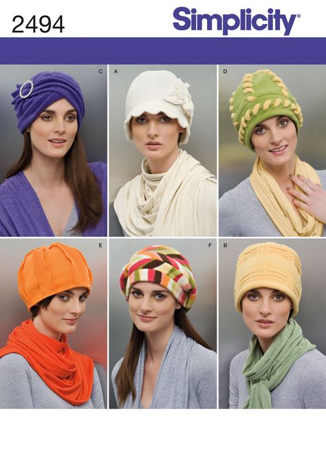 A DIY blog for a happier life. Sewing, DIY decor, real food, and de-stressing. Turban Pattern, Fleece Hat Pattern, Cloche Hat Pattern, Stylish Womens Hats, Fleece Hats, Hats And Scarves, Sewing Circles, Hat Patterns To Sew, Vintage Fleece