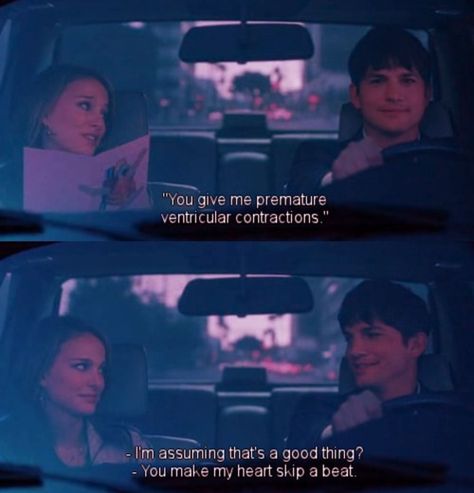 No Strings Attached - You give me premature ventricular contractions. You make my heart skip a beat. Romance Movies Quotes, Priceless Movie, Film Camera Photography, Vampire Diaries Quotes, Youtube Videos Music Songs, No Strings Attached, Movie Memes, How To Speak Chinese, Favorite Book Quotes