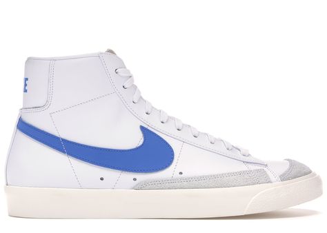 Nike Blazer Blue, Mid Blazers, Blazer Mid 77 Vintage, Nike Blazers, Sneaker Nike, Blazer Bleu, Swift Tour, Nike Blazer Mid 77, Shoes Ideas