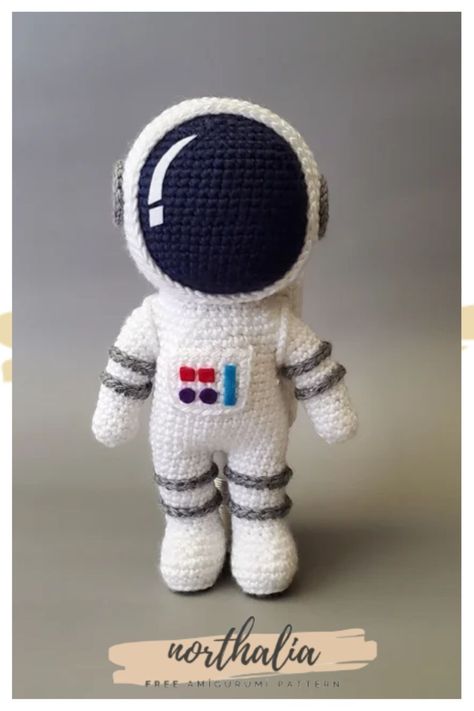 Crochet Pattern: Amigurumi Astronaut Pupa Solar Opposites Crochet, Amigurumi Astronaut Free Pattern, Astronaut Crochet Pattern, Space Crochet Pattern Free, Crochet Astronaut Pattern Free, Crochet Spaceship, Crochet Astronaut, Astronaut Crochet, Crochet Space