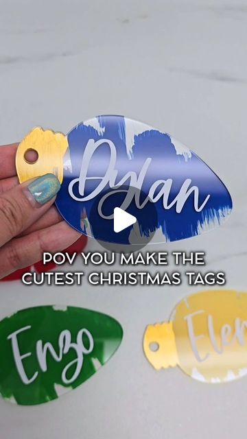 Acrylic Blank Ideas, Acrylic Ornaments Diy, Diy Christmas Lights, Event Signage, Business Events, Transfer Tape, Christmas Tag, Christmas Crafts Diy, Custom Sign