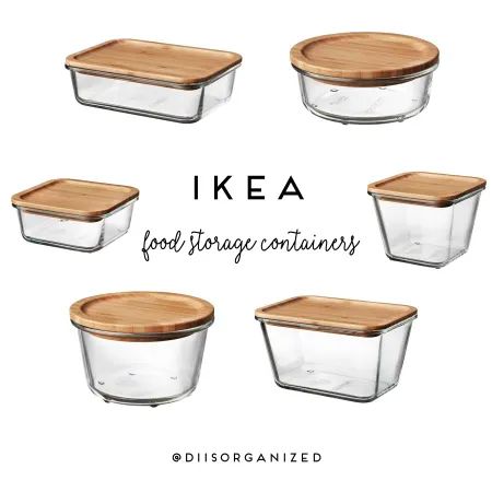 Ikea Kitchen Finds, Storage Container, Ikea Storage Containers, Food Storage Ideas, Food Container, Cute Food Storage Containers, Ikea Organization Ideas, Ikea Food Containers, Ikea Glass Containers