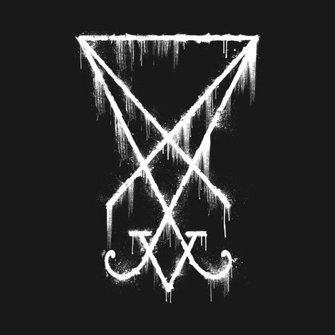 Check out this awesome 'Lucifer+Sigil+-+The+Devil%27s+Symbol+White+Grunge' design on @TeePublic! Lucifer Sigil, Chemistry Tattoo, Sigil Tattoo, White Grunge, Black Metal Art, Bd Art, Occult Symbols, Dark Images, Gothic Tattoo