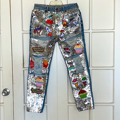 Diy patch jeans