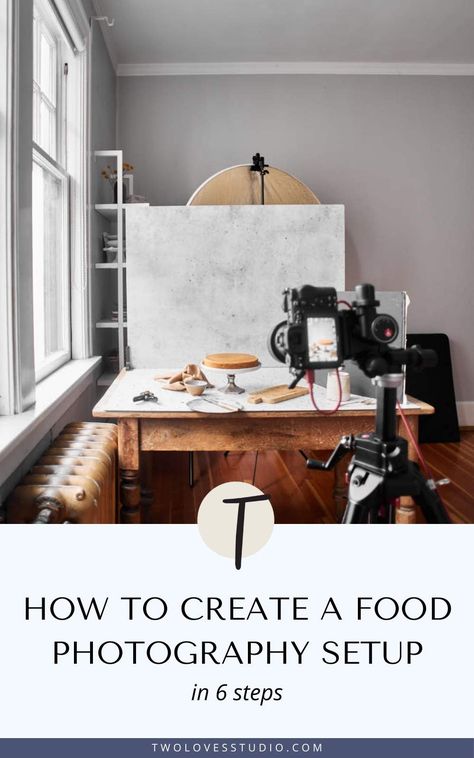 Are you a food photographer? Learn the 6 easy steps to create a simple food photography set up and the gear you need to get started. Home Food Photography, Food Photography Setup, Simple Food Photography, Food Staging, Farmer Photography, Food Photography Studio, Food Photography Composition, Photography Set Up, Photography Lighting Setup