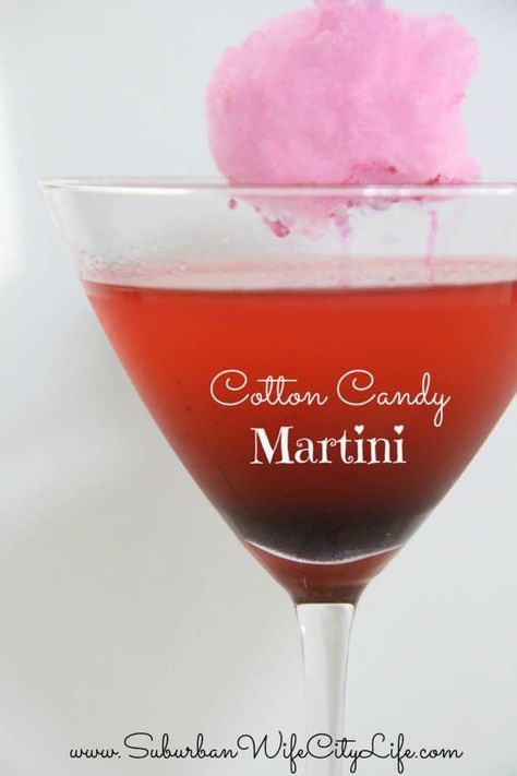 Cotton Candy Vodka, Cotton Candy Martini, Cotton Candy Drinks, Cotton Candy Cocktail, Citrus Drinks, Cotton Candy Flavoring, 21 And Over, Candy Drinks, Vodka Recipes