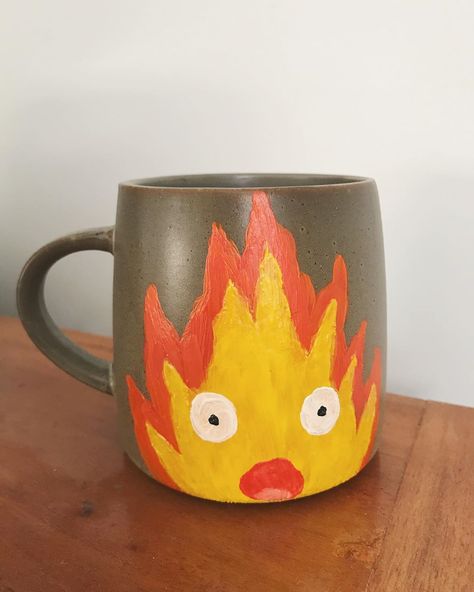 Pokemon Pottery Painting, Ceramic Cafe Ideas, Ceramic Mug Designs Painted, Mug Painting Ideas Aesthetic, Poterie Ideas, Anime Pottery, Mug Painting Ideas, Card Puns, Diy Mug Designs