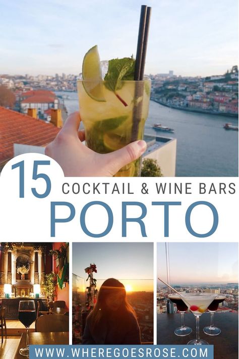 Porto Food, Porto Wine, Live Music Bar, Porto Travel, Best Places In Europe, Best Cocktail Bars, Portugal Vacation, Portugal Travel Guide, Wine Bars