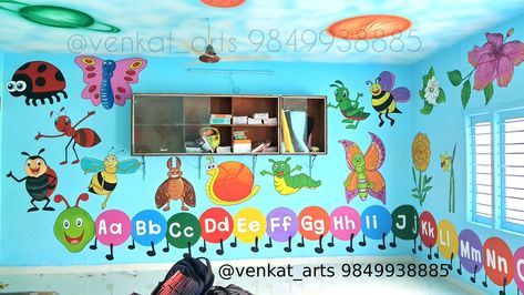 any school wall painting requirements call me: 9849938885, we do anywhere in India #Playschoolwallpainting #schoolwallpainting #schoolwallart #schoolart #schoolwalldecor #schooldecorationideas #schoolpainting #decorationideas #preschoolwallpainting #primaryschoolwallpainting #schoolwallpaintinghyderabad #schoolarthyderabad #playhomewallpainting #preprimaryclassroomwallartpainting #schoolpaintingserviceinhyderabad #wallpaintinginschools #classroomwallpainting #nurseryclassroomwallart #venkatarts Kindergarten Classroom Wall Painting, Educational Murals, Primary School Wall Painting Ideas, School Wall Painting Ideas, Nursery Class Decoration, Classroom Walls Paint, School Wall Art Ideas, Preschool Classroom Setup, School Wall Painting