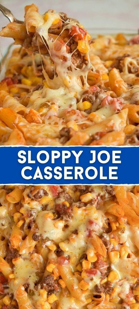 Sloppy Joe Casserole Recipe Sloppy Joe Casserole, Hotdish Recipes, Easy Casserole Dishes, Dinner Casserole Recipes, Layer Dip, Beef Casserole Recipes, 7 Layer, Pasta Dinner Recipes, Yummy Casseroles