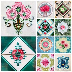 Peranakan Design, Peranakan Tiles, Beaded Shoe, Baba Nyonya, Shoe Patterns, Decorative Wall Tiles, Education In India, Majolica Pottery, Unique Coasters