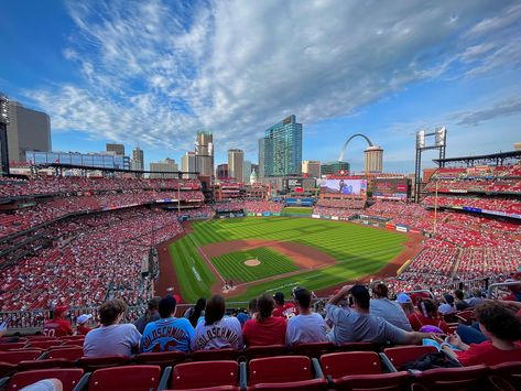 St. Louis Cardinals // City view // Baseball game // Red // Cardinals Red Cardinals, Cardinals Game, Baseball Stadium, Red Cardinal, Baseball Game, Baseball Games, Summer 24, St Louis Cardinals, Pic Ideas