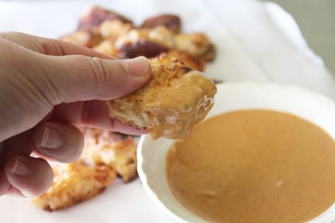 Learn more about Gator Bait Bites with Swamp Sauce from SideChef! Swamp Sauce Recipe, Gator Bites Recipe, Gator Recipe, Buttermilk Chicken, Florida Food, Steak Butter, Tailgate Food, Chicken Bites, Garlic Herb