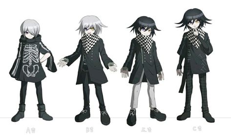 Evolution from beta design Beta Designs, Kokichi Oma, New Danganronpa V3, Danganronpa Game, Kokichi Ouma, Danganronpa 1, Danganronpa Memes, Trigger Happy Havoc, Nagito Komaeda