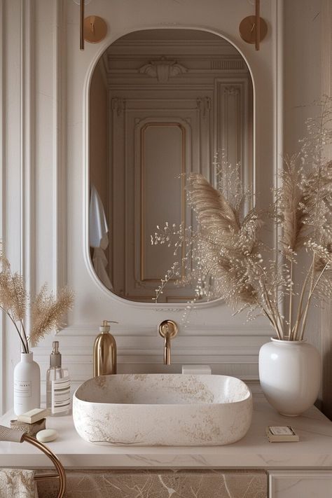 22 Exquisite Powder Room Ideas for a Touch of Luxury Parisian Powder Room, Luxury Powder Room Design, Traditional Powder Room Design, French Powder Room, Classic Powder Room, Elegant Powder Room, Beautiful Powder Rooms, Luxury Powder Room, Traditional Powder Room