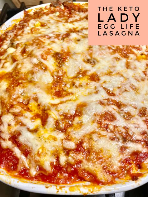 Egg Life Lasagna — Keto Lady Lori Egg Life Lasagna Recipe, The Keto Lady, Lasagna With Egg Wraps, Egg Wrap Recipes, Egg Life Wraps, Keto Wraps, Lasagna With Ricotta, Egg Wraps, Keto Meal Recipes