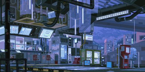 Pixel Art Town, City Night Background, Astronaut Artwork, Wallpaper For Computer, Pixel City, Background Landscape, Personalized Wallpaper, Pixel Art Background, 8bit Art