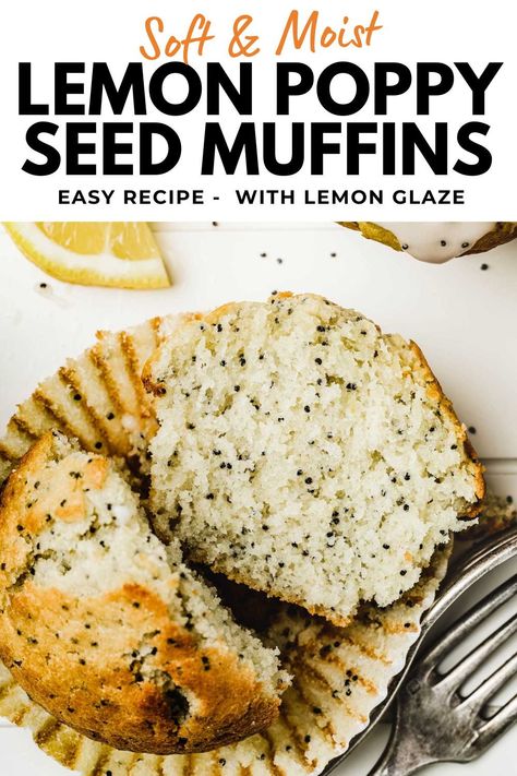 Almond Flour Lemon Poppyseed Muffins, Lemon And Poppy Seed Muffins, Poppy Seed Muffins Recipe, Poppy Seed Muffin Recipe, Lemon Poppy Seed Muffins Recipe, Breakfast To Go, Poppyseed Muffins, Recipe With Lemon, Lemon Poppy Seed Muffins