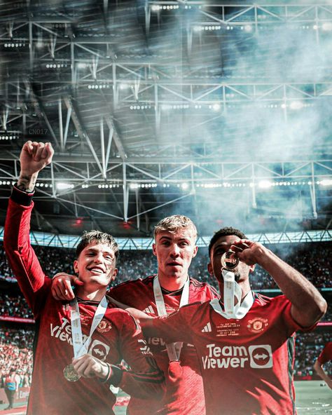 Garnacho Celebration, United Wallpaper, Widget Board, Manchester United Team, Manchester United Wallpaper, Manchester United Fans, Football Images, Man Utd, Football Wallpaper