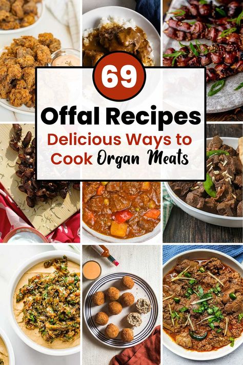 Organ meats are extremely nutrient-dense and can be made to taste delicious. Get inspired with 69 tasty offal recipes. Organ Meat Recipes Dinners, Beef Organ Recipes, Beef Organ Benefits, How To Cook Organ Meat, Organ Meat Recipes, Beef Organ Supplements, Organ Recipes, Organ Meat Supplement, Chicken Liver Terrine