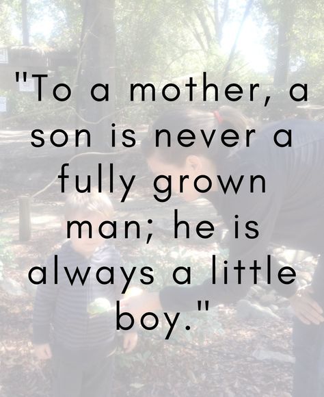 "To a mother, a son is never a fully grown man; he is always a little boy." Discover 75 mother-son quotes to celebrate the special bond between a mother and her son. From touching and tender to inspiring and heartfelt, these quotes capture the unique relationship and love shared between a mother and her son. Mother To Son Quotes, Mother And Son Quotes, Mother To Son, Mother Son Quotes, Mother Son Relationship, My Children Quotes, Moments Quotes, Mommy And Son, Son Quotes