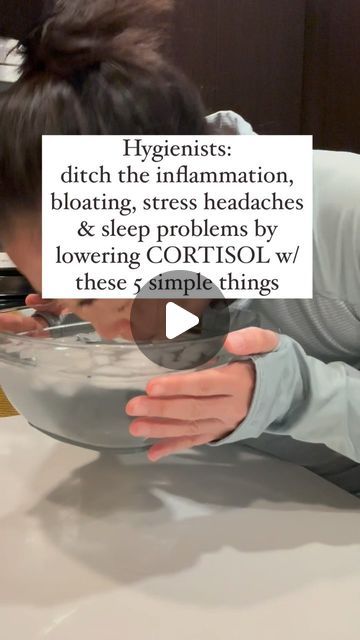 Heather DeJonge | RDH, CSMC, RYT on Instagram: "🔥Hygiene Fam- Drop *your CORTISOL levels* like it’s hot

🏃🏻‍♀️Cortisol is a major stress hormone and in small doses AT THE RIGHT TIME, it helps us to stay alive. It helps the body to activate and move us away from danger. This is the fight-flight state of the nervous system.

❓But what happens when it builds up in our body?

❓What happens when our body pumps out too much cortisol AT THE WRONG TIME?

👉Lots of things happen, but these are just a few:

•Inflammation
•Sleep issues
•Eye twitches and achy eyes
•Heart and chest palpitations
•Anxiety
•Puffy face
•Unexplained weight gain, especially in the torso/belly

🙋🏻‍♀️Personally, I’ve checked ALL of those boxes.

✅But it doesn’t have to be this way. We can lower our cortisol levels w/ simp How To Level Out Cortisol, Get Rid Of Cortisol, How To Have Small Face, Cortisol Belly Exercise, Cortisol Water Hack, Healing Cortisol, Cortisol Face Before And After, Lowering Cortisol Levels, How To Lower Cortisol Levels