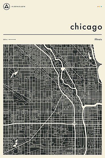 Nolli Map, Decanter Tray, Chicago Map Art, Urban Spaces Design, College Poster, Chicago Poster, Chicago Map, Jazzberry Blue, Paper Cut Design