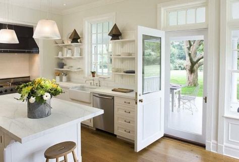 Kitchen To Backyard Door, Kitchen With Backyard Door, Front Door Next To Kitchen, Kitchen Layout With 3 Doorways, Back Door Kitchen Entry Ideas, Kitchen Near Entrance, Kitchen With Entry Door, Kitchen Near Front Door Entrance, Door In Kitchen To Outside