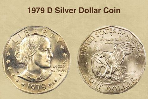 1979 D Silver Dollar Coin Silver Dollar Coin Value, Dollar Coin Value, Susan B Anthony, Silver Dollar Coin, Coin Grading, Error Coins, Coin Values, Coin Worth, Dollar Coin